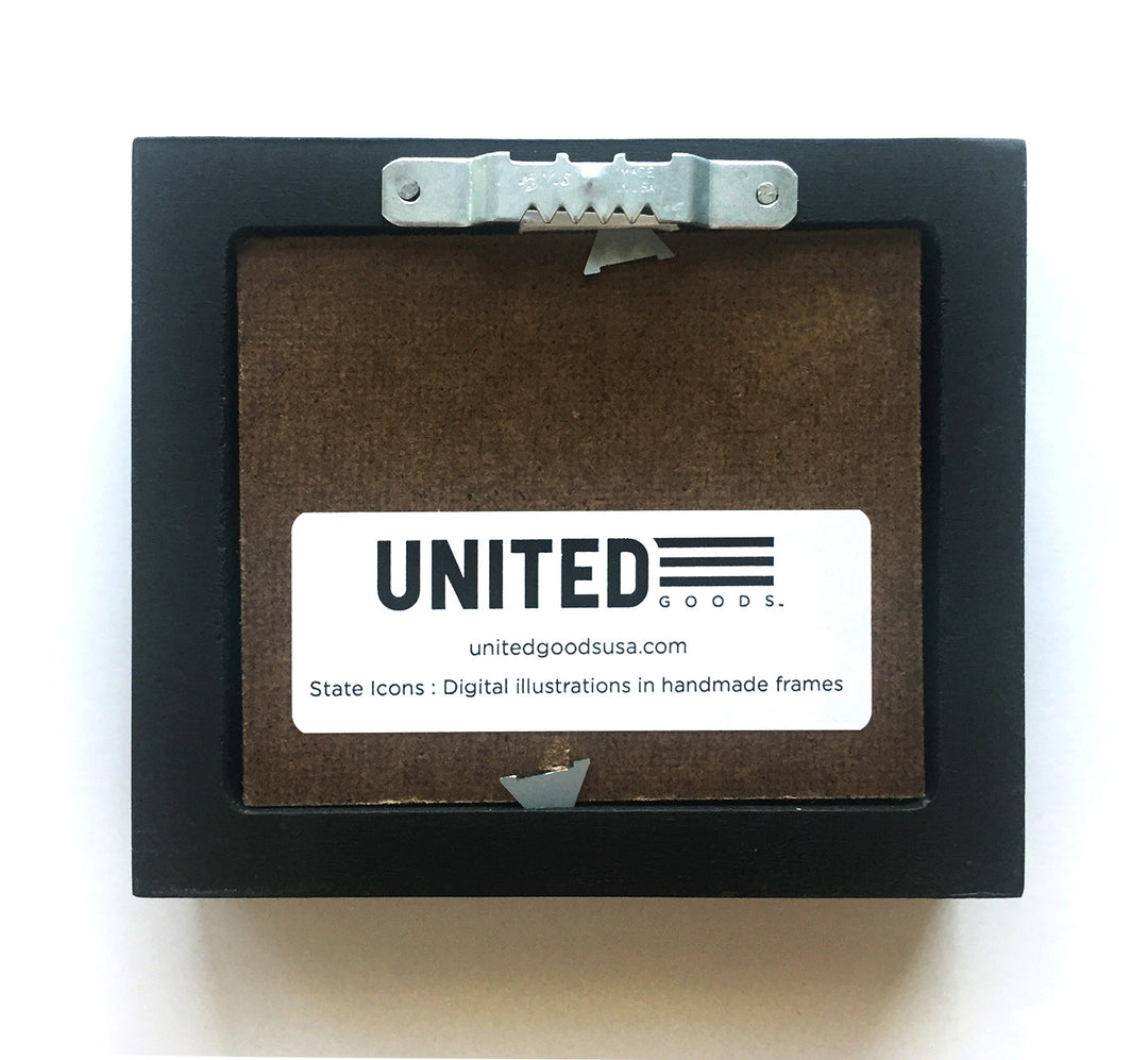 mini framed art pieces by united goods that celebrate united states landmarks